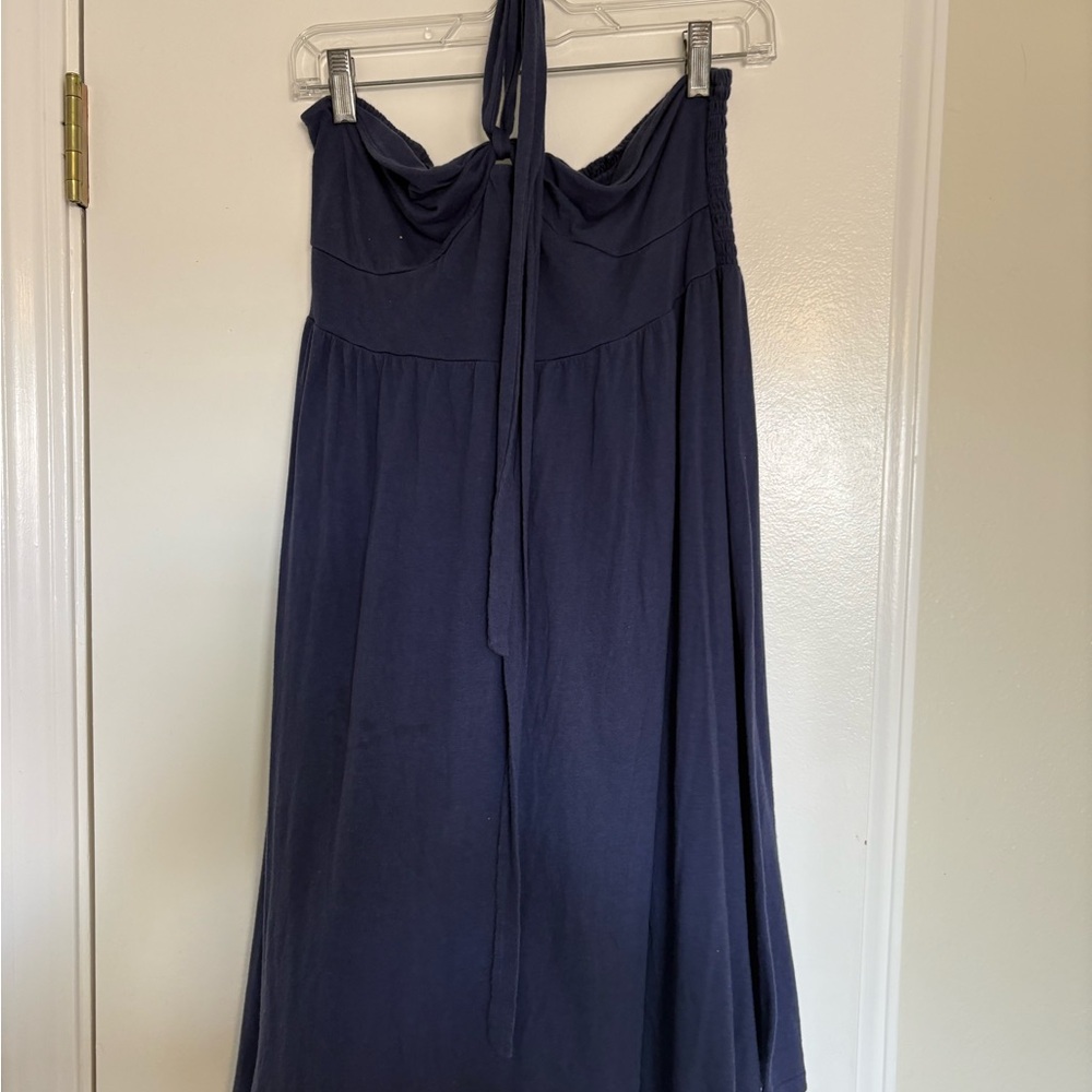 Old Navy Deep Blue Halter Dress